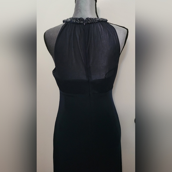 RALPH LAUREN EVENING GOWN (NAVY) - Picture 4 of 6